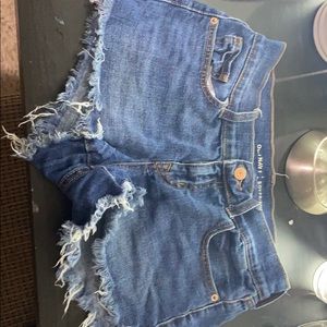 Blue jean shorts